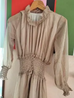 ノアル　シフォンワンピースロングドレス