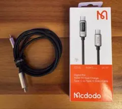 【ジャンク品扱い】McDodo/100W Type-Cケーブル 1.2m