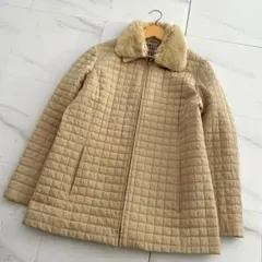 バーバリー キルティング コート ジャケット ヴィンテージ ファー付き