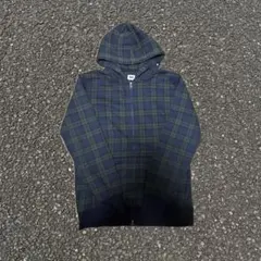 old UNIQLO チェックパーカー y2k ダブルジップ