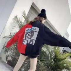 Luly fashion アシンメトリーデザイン　フルジップアップ 69