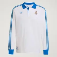 新品 アディダスオリジナルスadidas レアルマドリード長袖ポロシャツXLのサムネイル