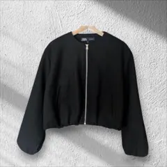 2025年最新】zara クロップドボンバージャケットの人気アイテム - メルカリ