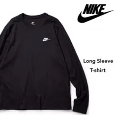 Nike ロゴ入りブラック長袖Tシャツ