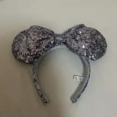ディズニー ミッキー型カチューシャ シルバー