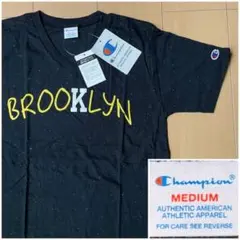 Ⅿ 新品送込 CHAMPION Vネック 半袖Ｔシャツ チャンピオン 黒