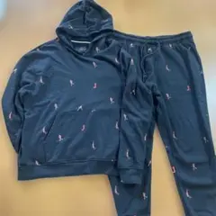 JORDAN パーカースウェットセットアップ　ブラック　２ＸＬ