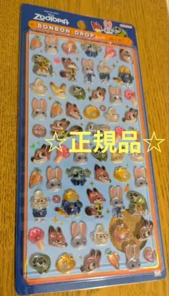 正規品 ボンボンドロップシールミニ ディズニー ズートピア ジュディ ニック