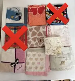 ハンカチタオルセット 10枚 vivienne FURLA等