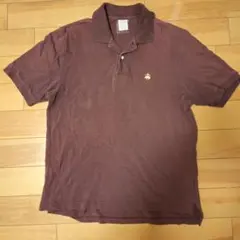 ダークレッド ポロシャツ 半袖