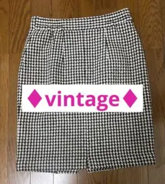 千鳥格子柄　タイトスカート