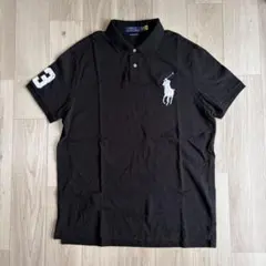 チーフキーフ】Polo Ralph Lauren ビッグポニー ポロシャツ 黒 - メルカリ