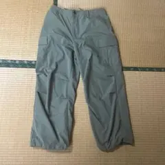 coen カーゴパンツ オリーブ ウエストゴム ドローコードのサムネイル
