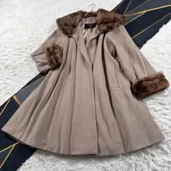FENDI ストーンマーテン カシミヤ100 コート 本毛皮 L AA911 - メルカリ