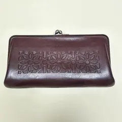 genten ゲンテン　長財布　がま口　カットワーク