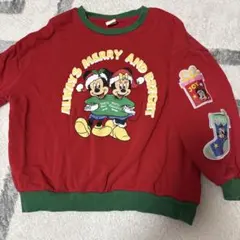 ミッキー ミニー トレーナー クリスマス　リトシー