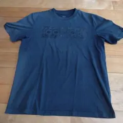 adidas ロゴプリント Tシャツ ダークグレー