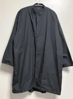 muji labo】紳士 コットンライトキャンバス フーデッドブルゾン L 黒