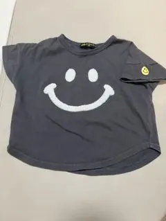 SMILEY FACE 半袖Tシャツ チャコールグレー 95最終価格のサムネイル