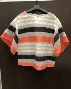 【美品】pierre cardin ピエール・カルダン ボーダー柄 SSサイズのサムネイル