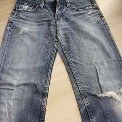 Levi's LADY STYLE ストレートデニム ダメージ加工 30インチ