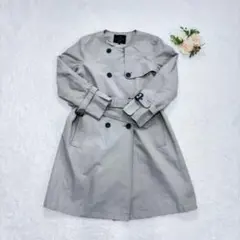 美品 23区 TIAREトレンチコート 20周年 46 大きいサイズ