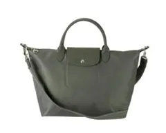 LONGCHAMP ロンシャン　グレー プリアージュ　ショルダーのサムネイル