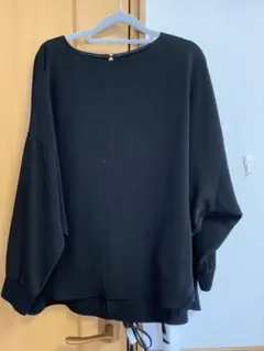 オーバーサイズ ブラックシャツ 長袖