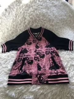 【美品】CANDY STRIPPER ピンク ジャージ上　星形刺繍 フリーサイズ Candy Stripper（キャンディストリッパー）の「STAR LINE SAILOR
