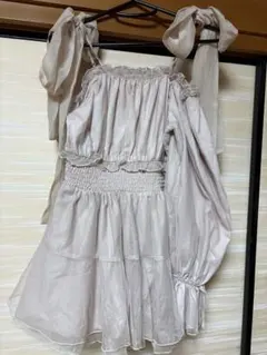 NICE CLAUPリボンシフォンチュールチュニックのサムネイル