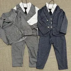 子供入学式卒業式結婚式フォーマルスーツセット双子