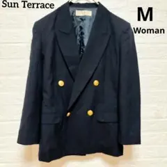 Sun Terrace ダブルジャケット 紺ブレ 金ボタン 9AR レディース