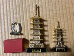 奈良 五重塔 置物 3点セット