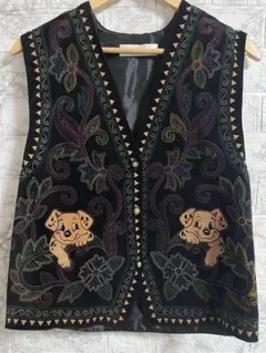 希少vintage CALUGI E GIANNELLIスパンコール装飾 ベスト - メルカリ