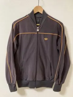 adidas O0s ベロアトラックジャケット 茶/オレンジ