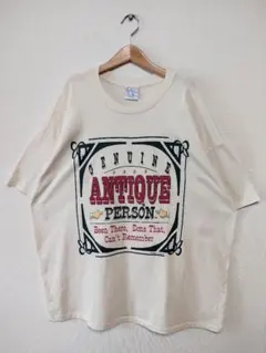 325 90s USA製 ジョーク メッセージ シングルステッチ Tシャツ