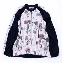 ⁑ スカラー ⁑ ScoLar ブルゾン アウター 花柄 蝶々 ジップアップ♭