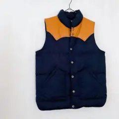 美品 Climb cps クライム 中わた マウンテン ベスト XL 紺 茶