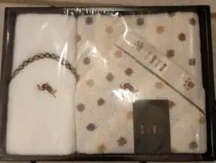 DAKS タオルセット ベージュ ドット柄