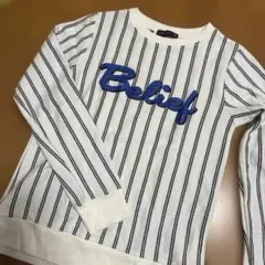 Love toxic❗️ストライプ トレーナー　薄手 160㎝
