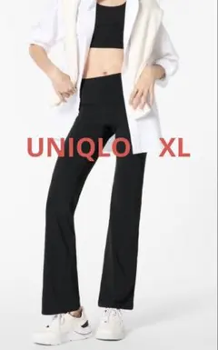 ウルトラストレッチエアリズムUVカットフレアレギンス 09 BLACK