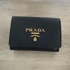 PRADA 三つ折り財布 ブラック