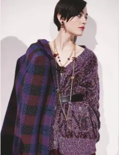 Sacai バンダナ柄 フリンジタートルネックニット（7/18まで出品