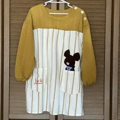 【エプロン】保育士　幼稚園教諭　　くまのがっこう　ジャッキー 秋冬用