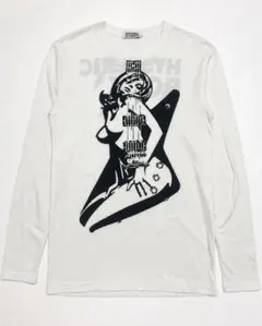 正規！HYSTERIC GLAMOUR ガールプリント長袖Tシャツ ホワイトM - メルカリ