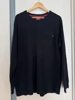 シュプリーム　supreme ロンT ポケT スモールロゴ