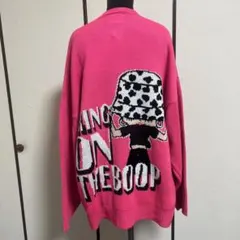 新品未使用タグ付　BETTY BOOP ピンク ニットセーター 4L