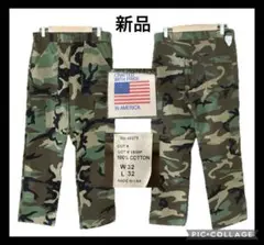 ★新品★ USA製　迷彩パンツ カモフラパンツ ミリタリー