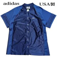 ヴィンテージ ●adidas●ベースボールシャツ●ジャージ●USA製●アディダスのサムネイル