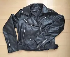 ZARA ブラック ライダースジャケット M